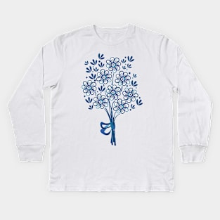 Starflower Bouquet Kids Long Sleeve T-Shirt